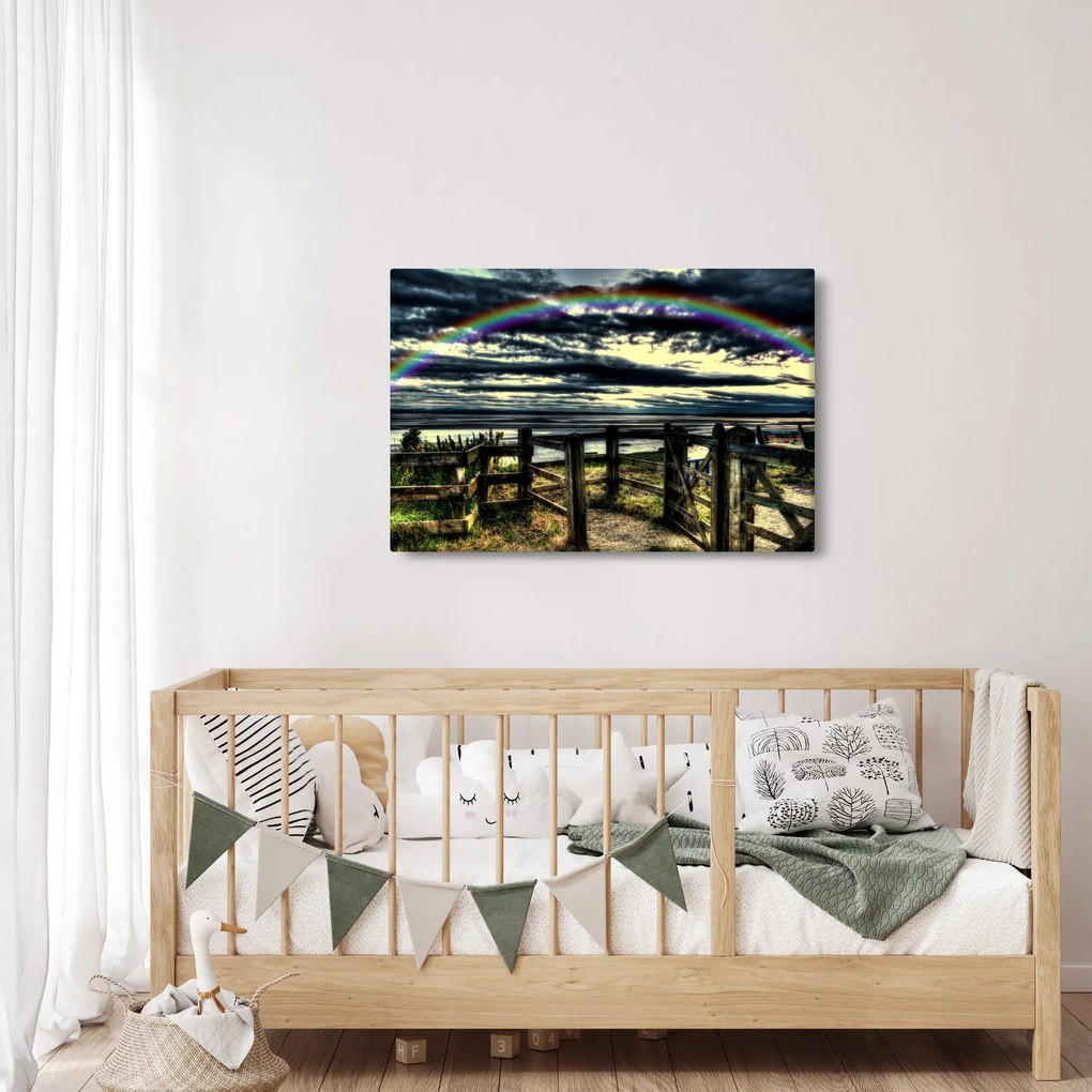 Szivárvány a tenger felett képe (90x60 cm)