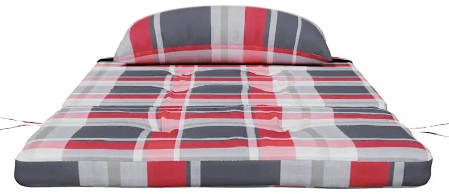 Székpárna Sakktábla 2 pcs Piros kockás minta 58 x 77 x 4.5 cm