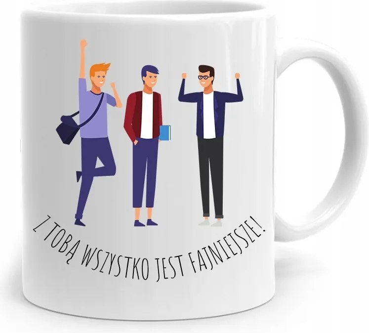 Bögre Ajándék Barátnak Minden Menőbb, fényképes nyomtatással