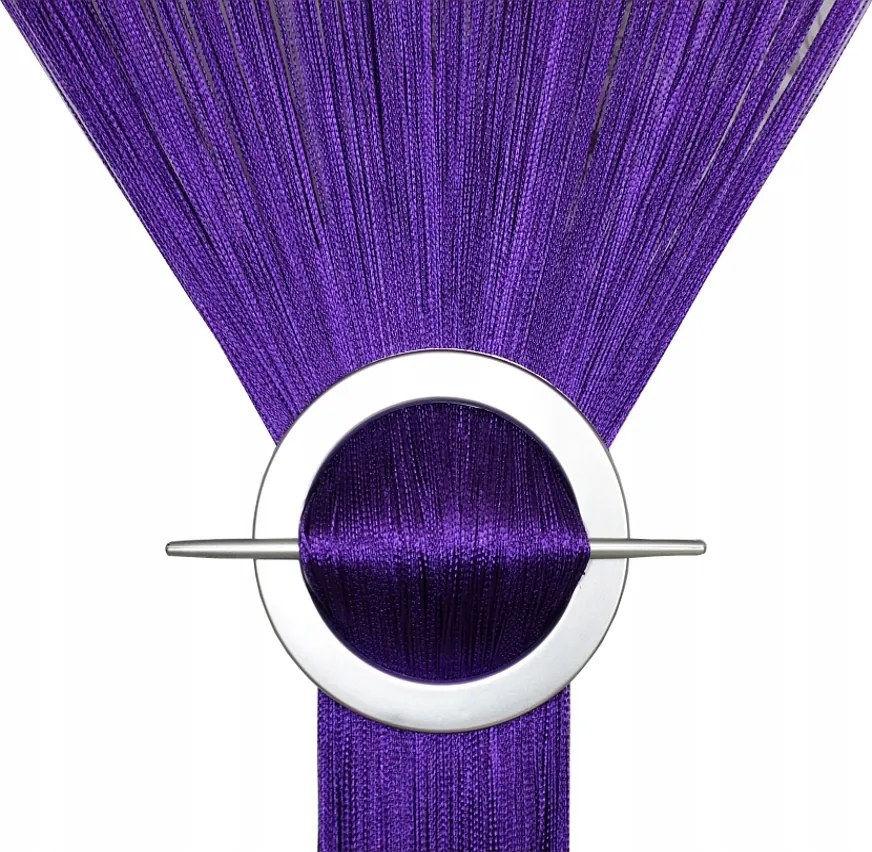 Függöny Spagetti Spagetti Függöny 100x200 lila