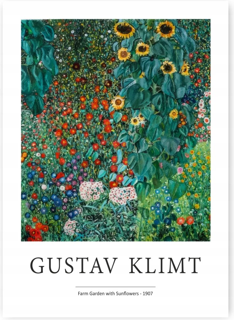 Gustav Klimt Napraforgó Poszter B1 100x70cm #266
