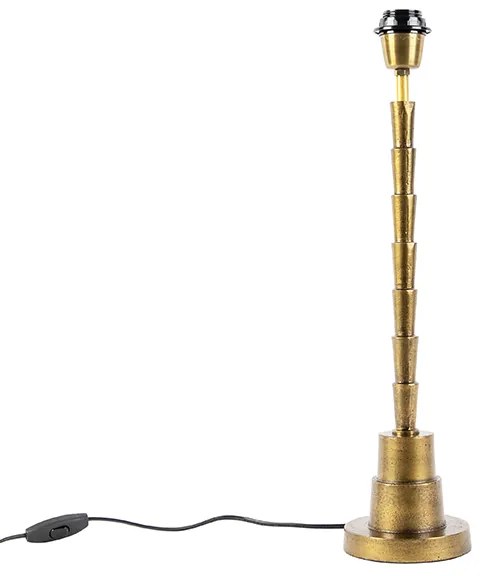 Art Deco asztali lámpa bronz árnyékoló nélkül - Pisos