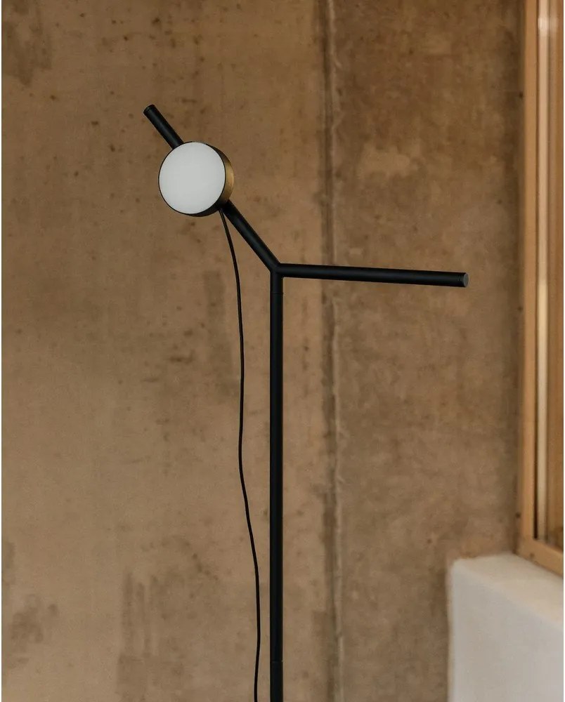 Fekete LED dimmelhető állólámpa (magasság 160 cm) Orey – Kave Home