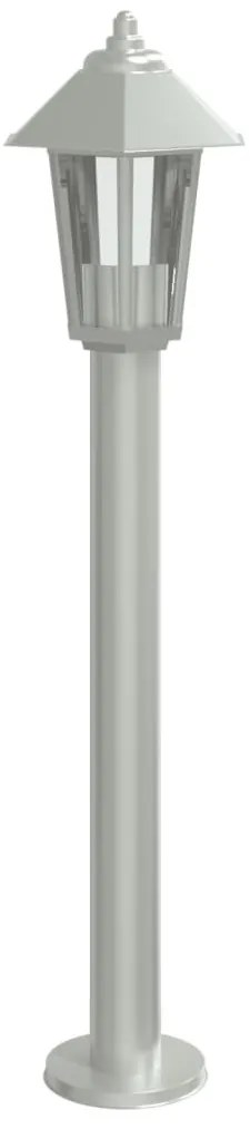 ezüstszínű rozsdamentes acél kültéri állólámpa 80 cm