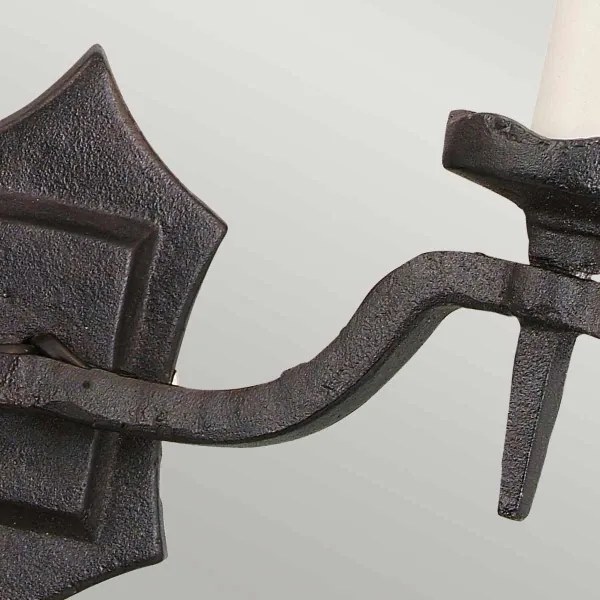 Elstead RY2B-BLACK - Fali lámpa RECTORY 2xE14/60W/230V