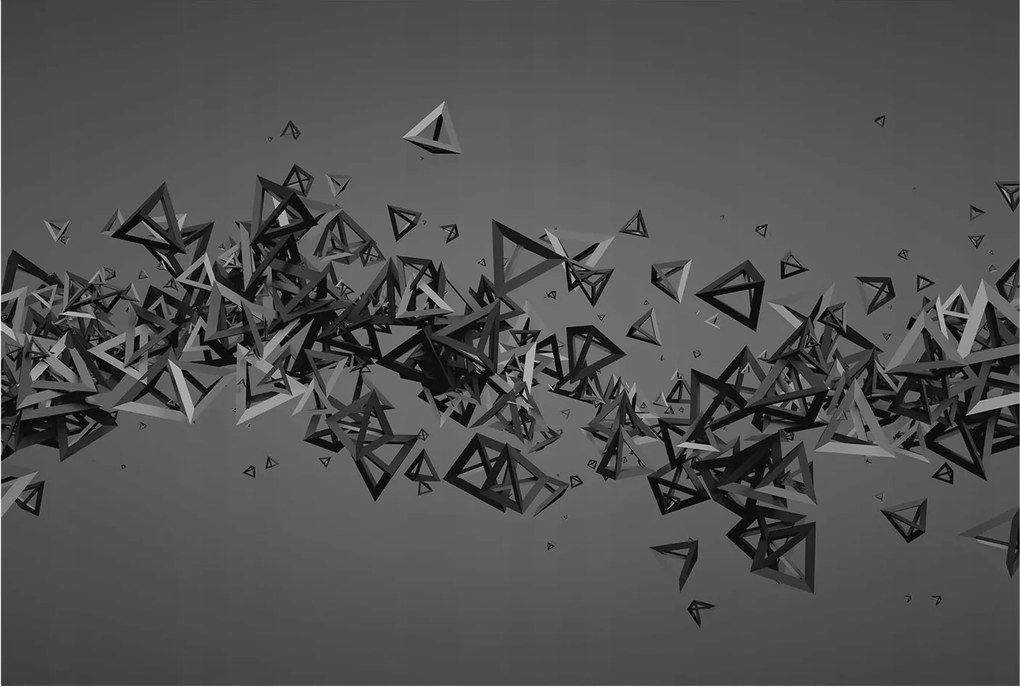 Dekoratív fali tapéta 3D hatással Geometrikus absztraktok 104x70 Ragasztó