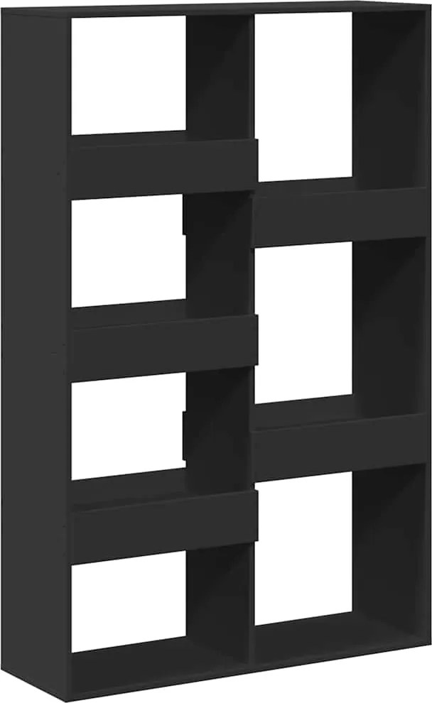 vidaXL fekete szerelt fa térelválasztó 100 x 33 x 155,5 cm