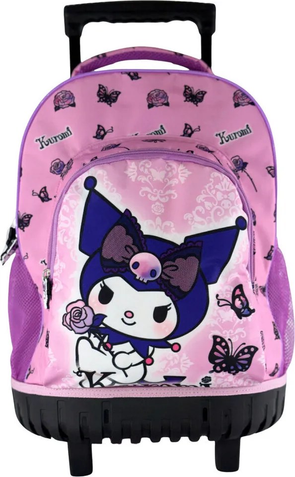 Hello Kitty Kuromi Purple prémium gurulós iskolatáska, táska 44 cm