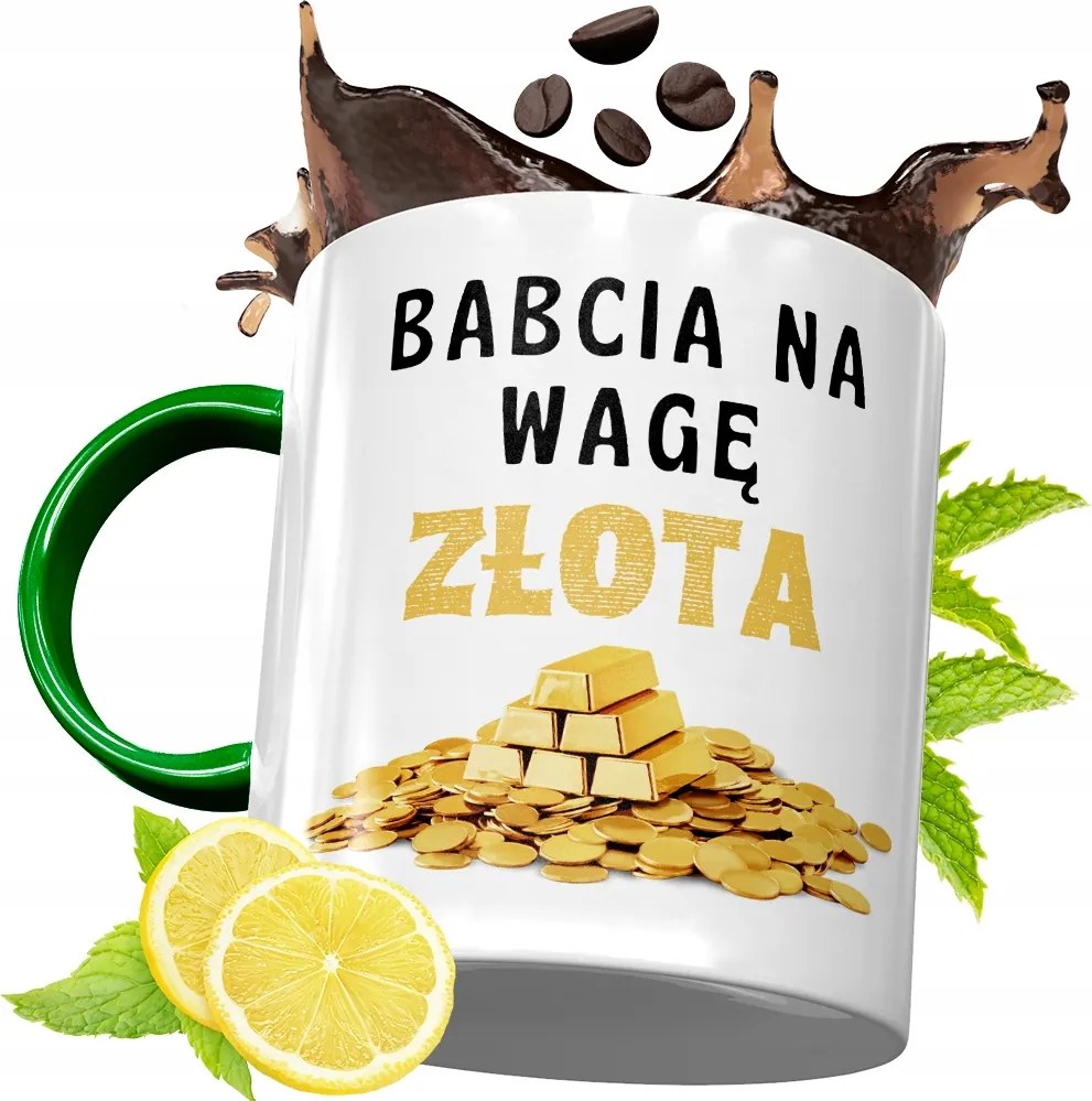 Zöld Bögre Nagymamáknak Nagymama Napjára Ajándék fényképes nyomattal