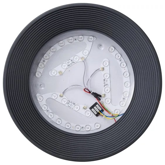 LED Mennyezeti lámpa LED/30W/230V 3000K fekete átm. 40 cm