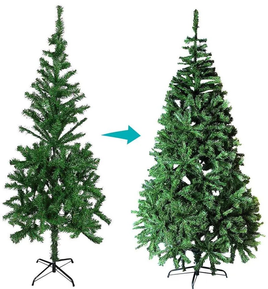 Nordmann műfenyő fém talppal, 4 méretben-180 cm