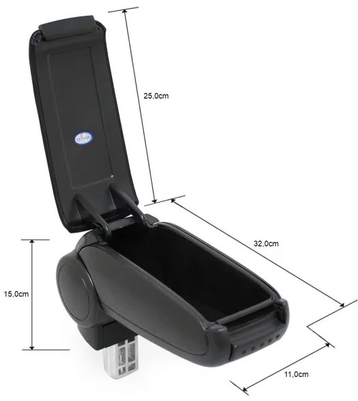 Könyöktámasz Seat CORDOBA 2 (6L), fekete, öko-bőr