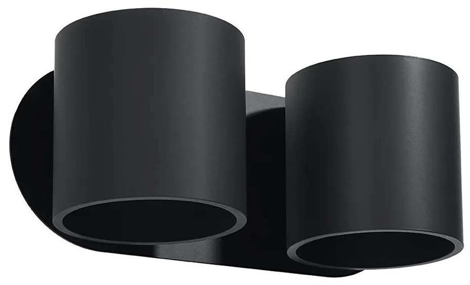 Sollux SL.0660 - Fali spotlámpa ORBIS 2xG9/40W/230V fekete