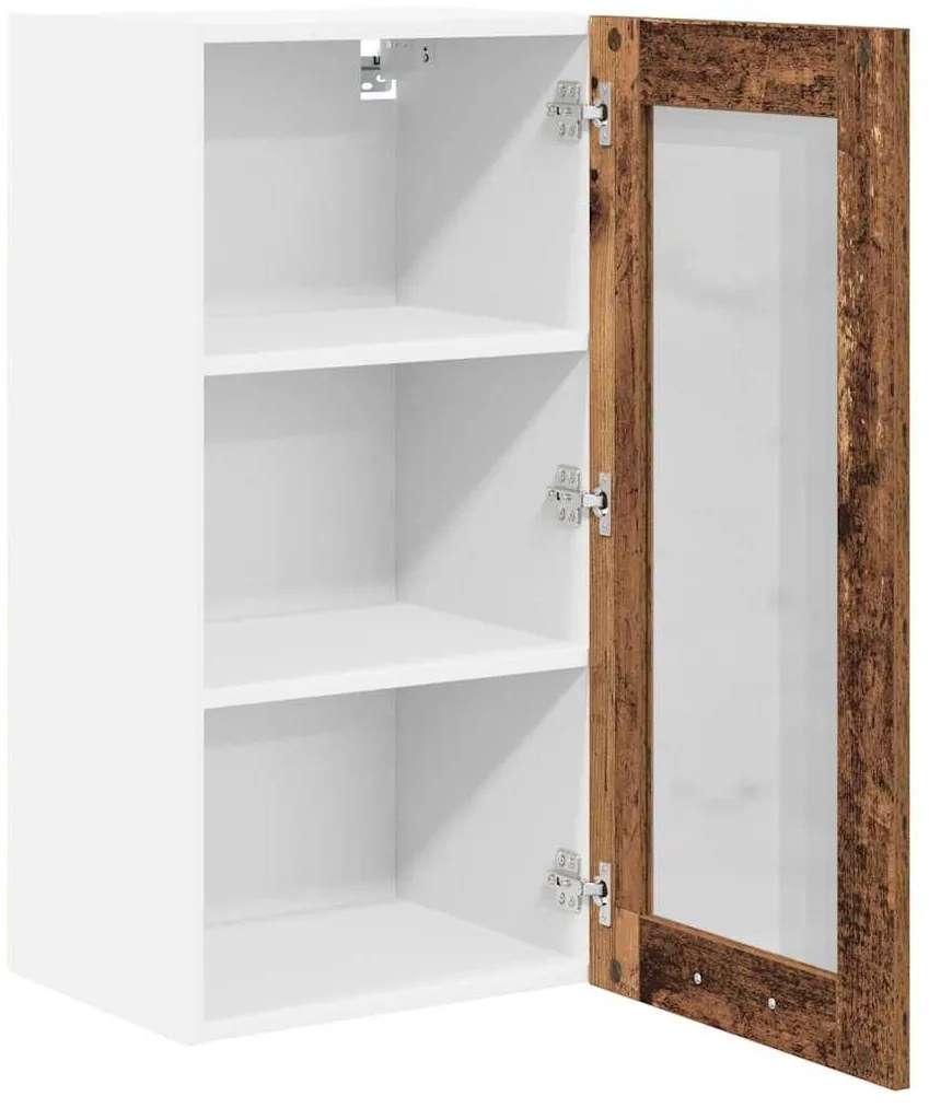 Függő szekrény Riga 2 pcs Öreg fa 40 x 31 x 80 cm Faanyag