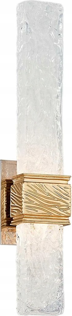 Hudson Valley fali lámpa Freeze fém/velencei üveg arany/átlátszó Led 5W