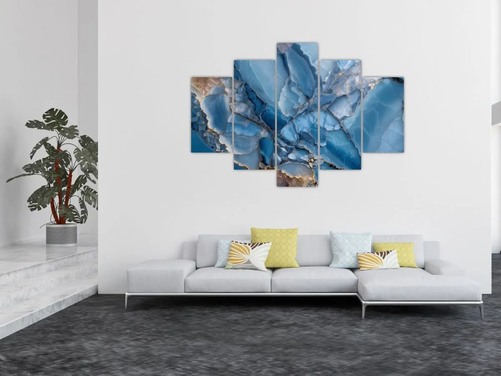 Kép - Kék tagolt márvány (150x105 cm)