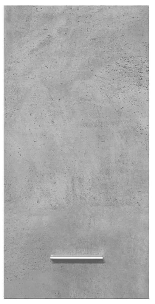 betonszürke szerelt fa függő szekrény 30 x 31 x 60 cm