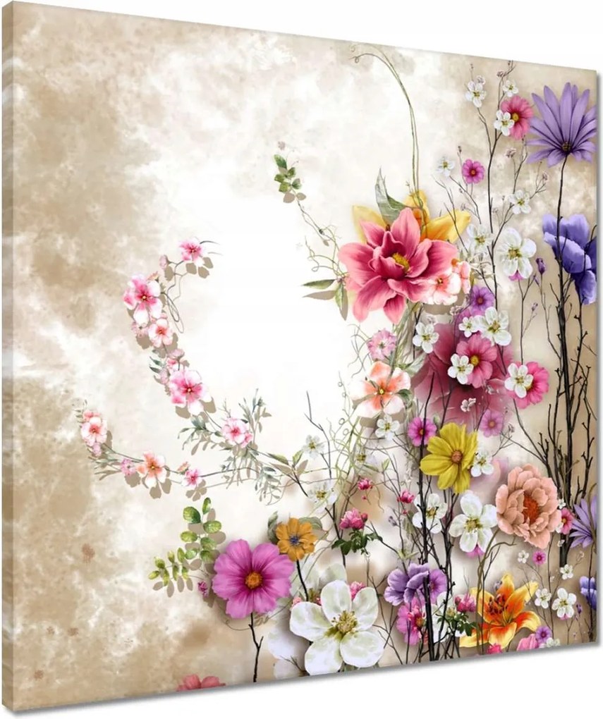 Vászonkép 50x50 Virágos kompozíció Virág
