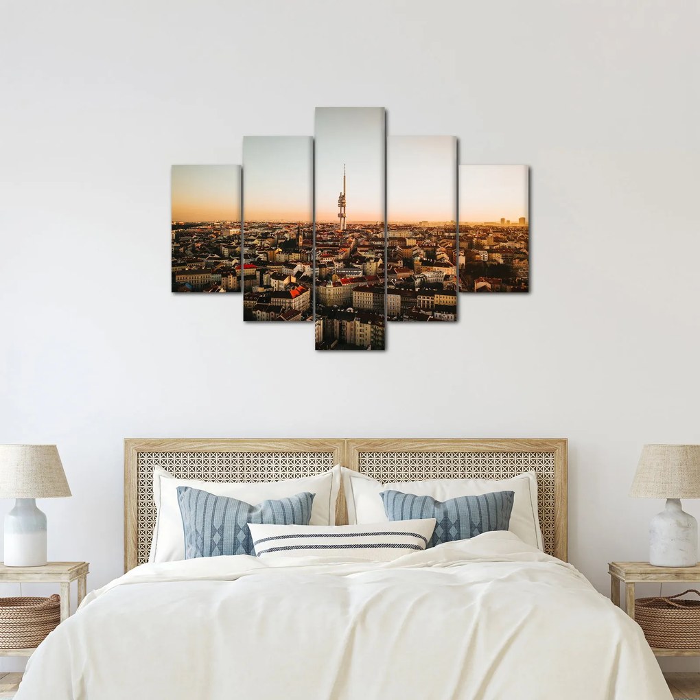 Naplemente Zizkov felett (150x105 cm)
