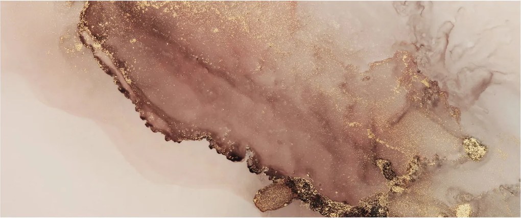 Kép - Arany csillogás (120x50 cm)