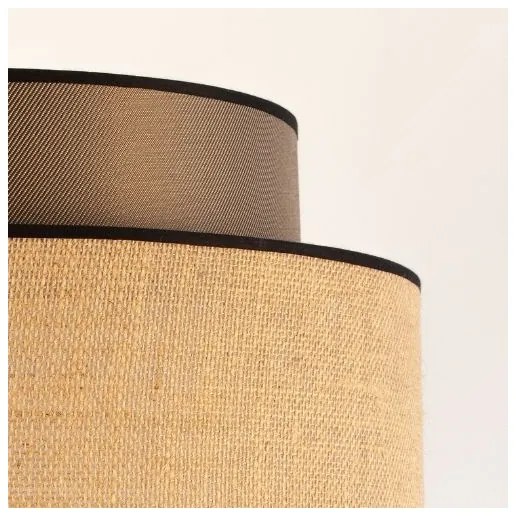 Csillár zsinóron BOHO 1xE27/60W/230V átm. 40 cm barna/bézs