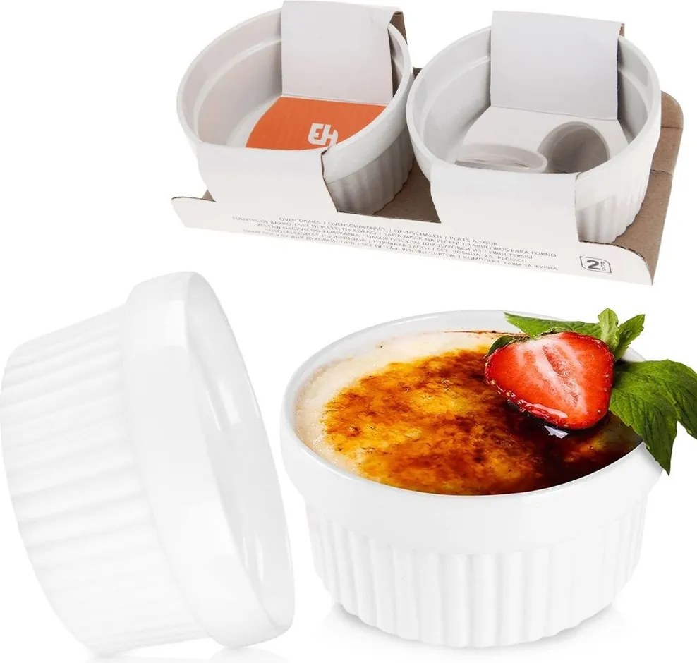 2x Sütőedény Hőálló tál kerámia 170 ml