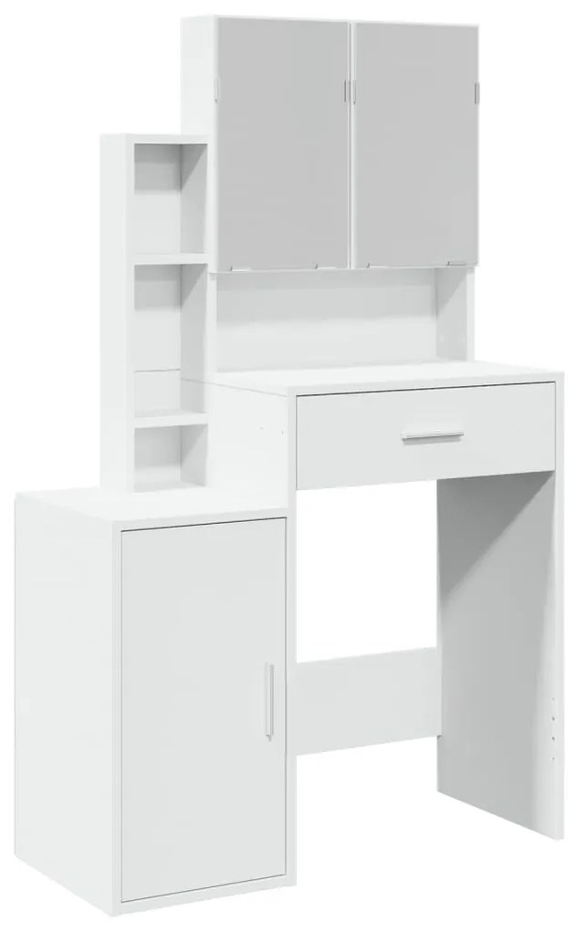 fehér fésülködőasztal szekrénnyel 80 x 35 x 132 cm