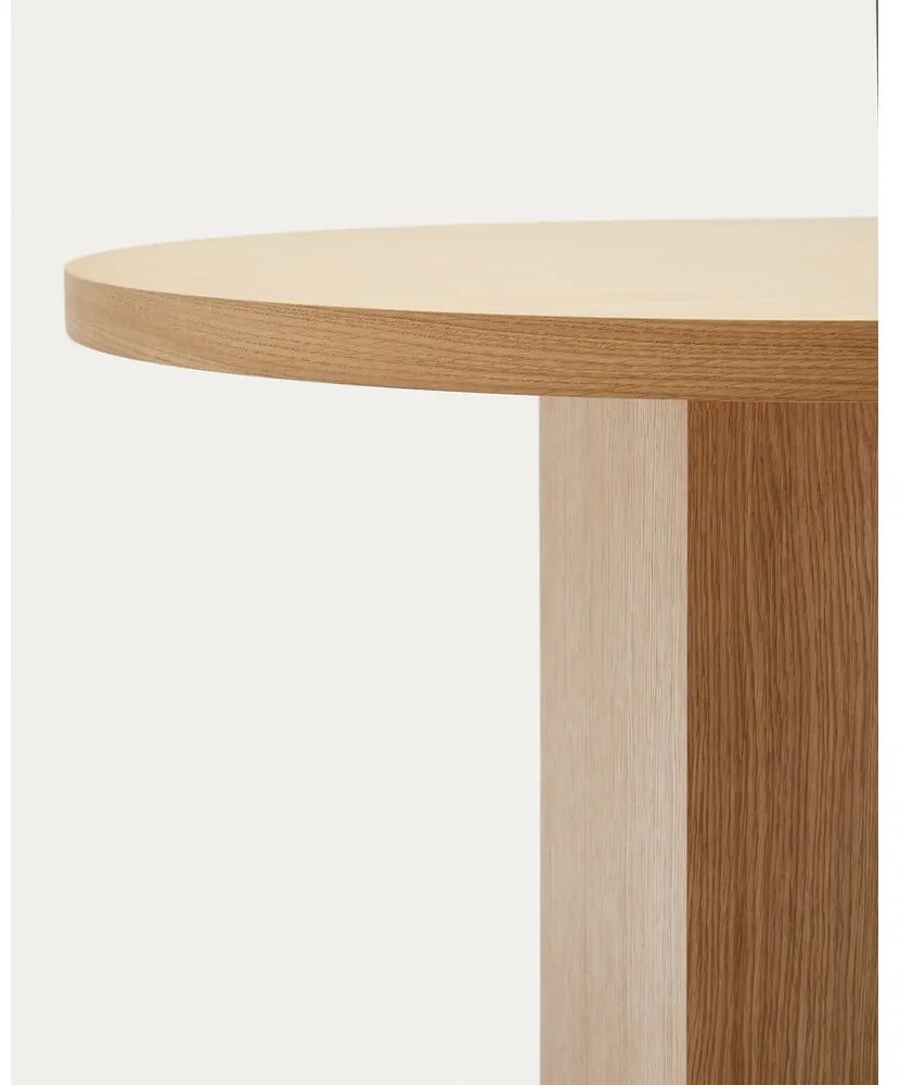 Étkezőasztal tölgyfa dekorral 100x240 cm Nealy – Kave Home