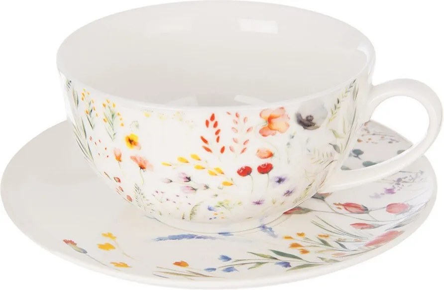 Orion porcelán teáskészlet Mák, 3 db