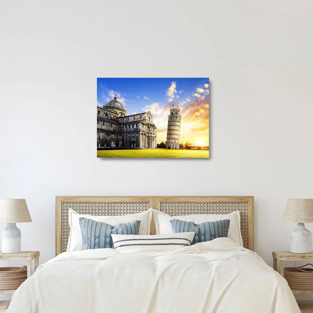 Üveg kép - Pisa (70x50 cm)