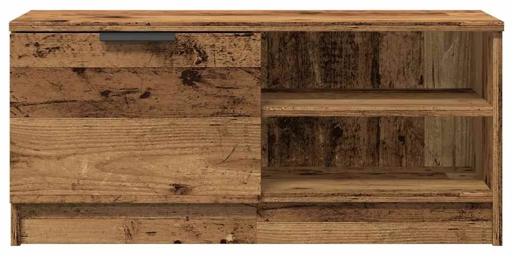 TV szekrény 2 db Régi fa 80x35x36,5 cm Műanyag fa