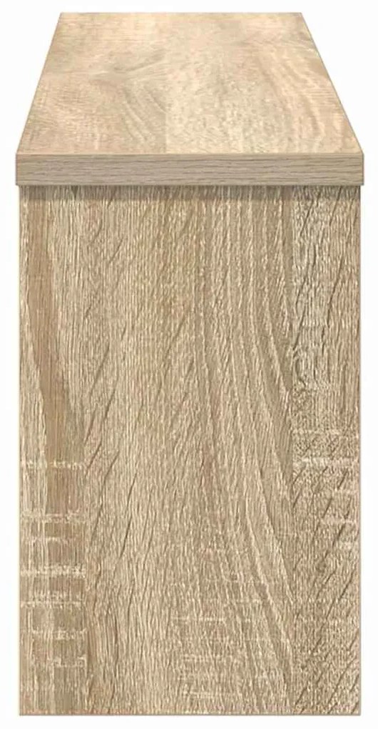 Fali Kabáthorog polcokkal sonoma tölgy 75 x 16 x 26 cm Faanyag