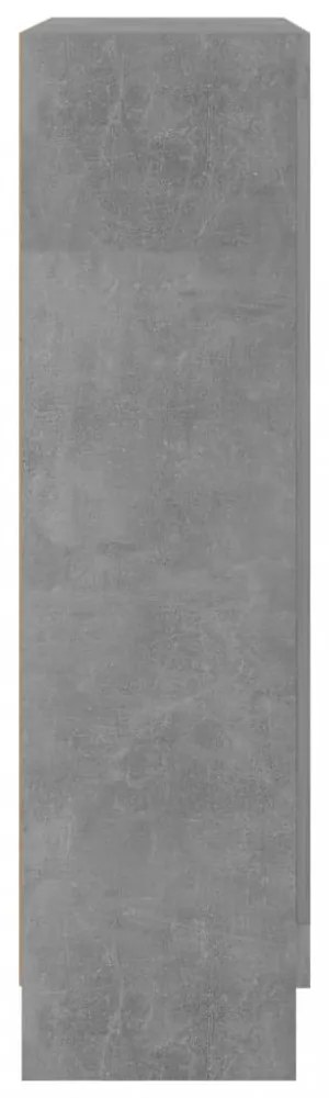 betonszürke szerelt fa könyvszekrény 82,5 x 30,5 x 115 cm