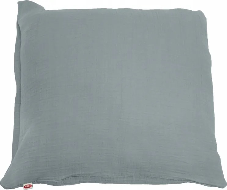 40x40-es muszlin cipzáras párnahuzat Sötétszürke