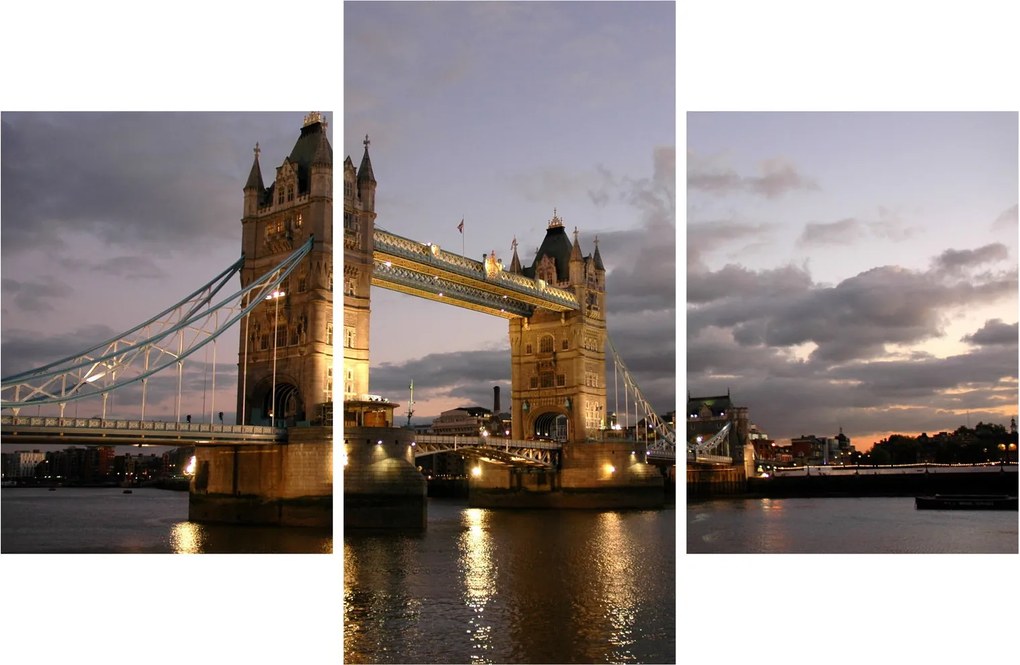 Kép - Tower Bridge éjszaka (90x60 cm)