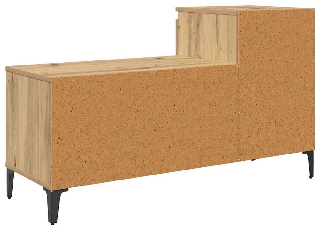 Cipőszekrény fiókkal kézműves tölgy 102 x 36 x 60 cm Faanyag