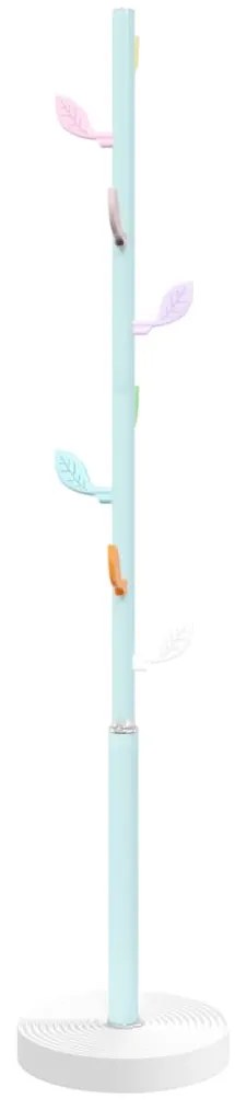 kék porszórt vas ruhafogas 172 cm