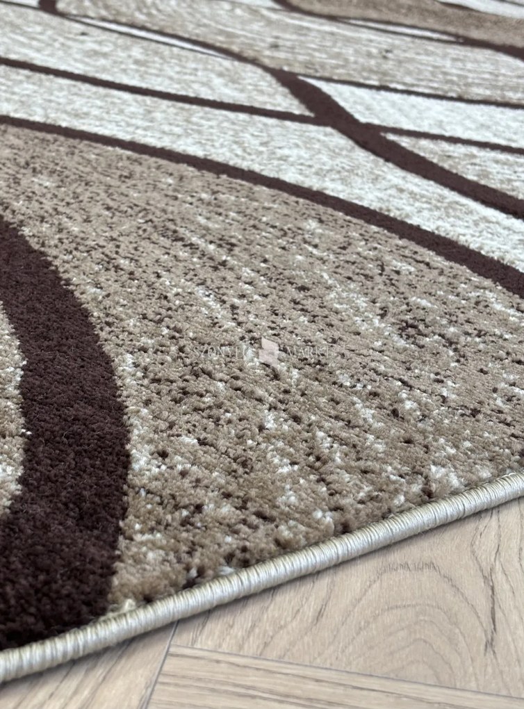 Karizm beige-brown hullámos (Beige) szőnyeg 60x110 cm