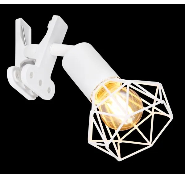 Globo 54802WK - Fali lámpa klipsszel XARA I 1xE14/40W/230V fehér