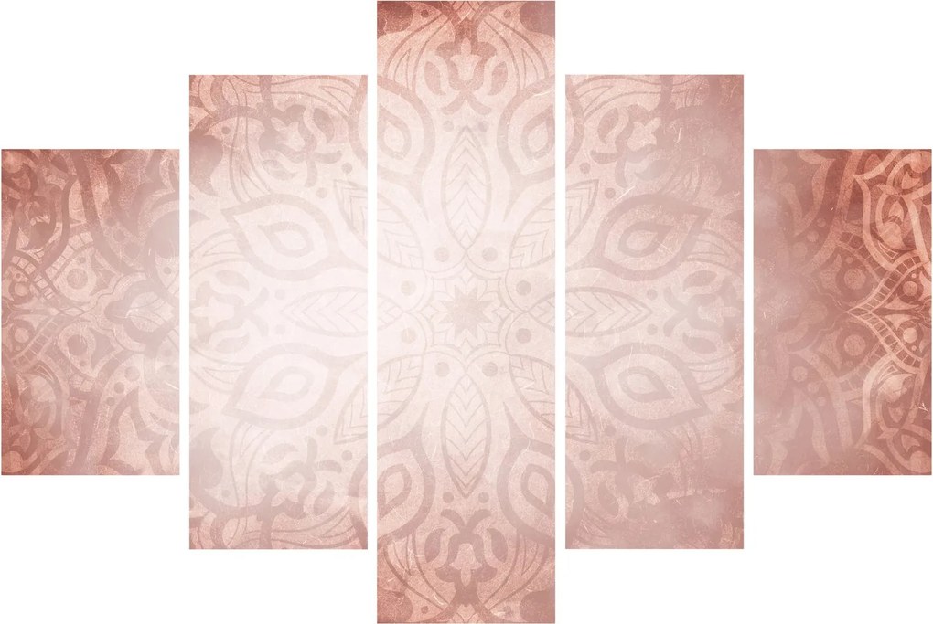Kép - Rózsaszín mandala (150x105 cm)