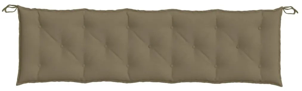 2 db melange tópszínű szövet kerti padpárna 180 x 50 x 7 cm