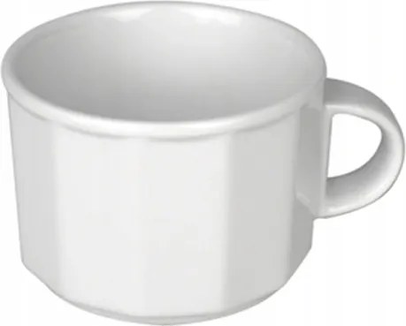 Lubiana Merkury Kávés- és teáscsésze, fehér porcelán, kerámia, 250 ml