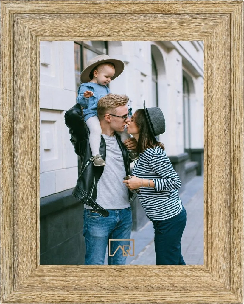 Képkeret 10x15 barna, rusztikus üveg Palermo