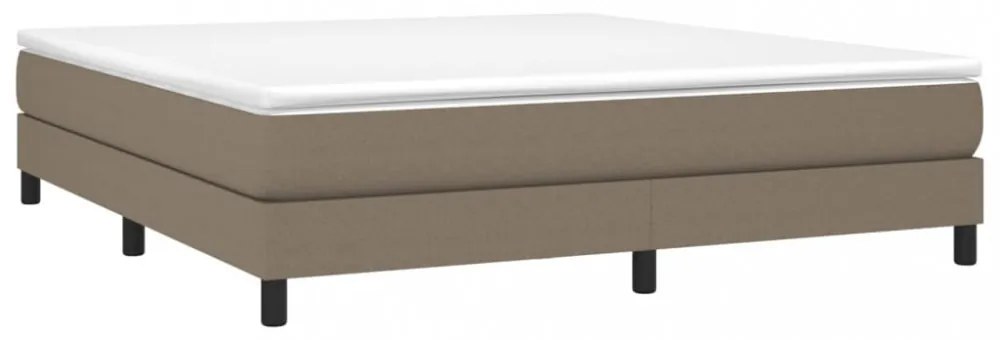 tópszínű szövet rugós ágykeret 160 x 200 cm