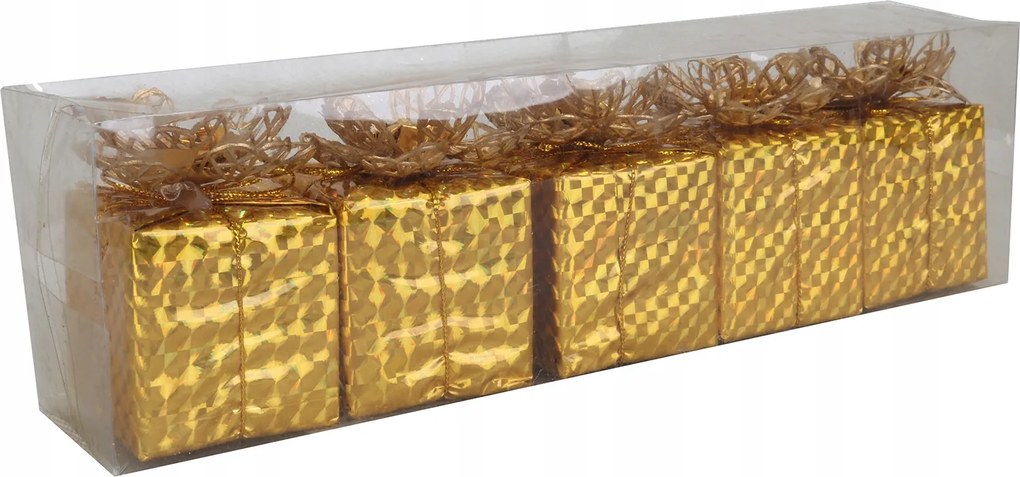 5 db-os arany medál szett karácsonyi díszek