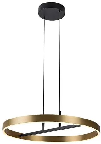 RÁBALUX 72221 THRIC Modern Led Függesztett Lámpa Fekete/ Arany IP20