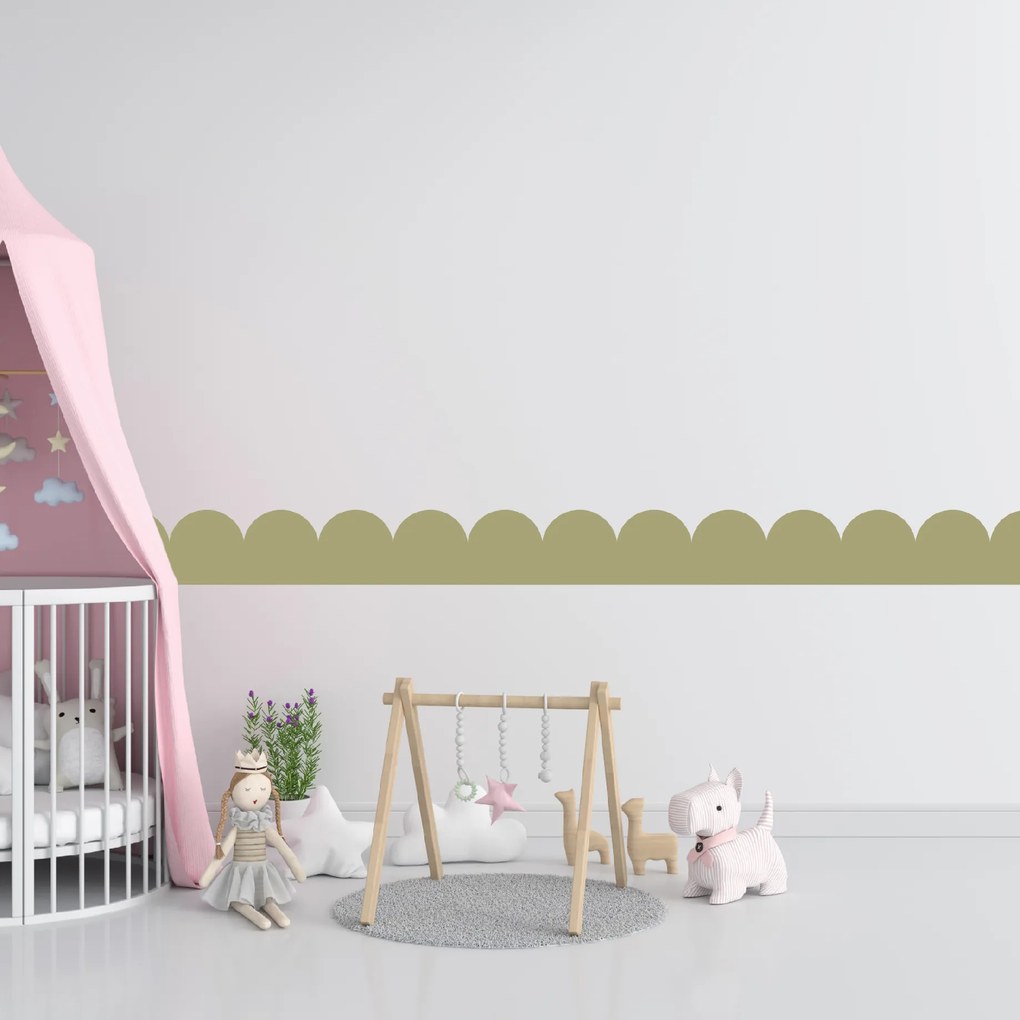 PIPPER. Textil öntapadó tapéta - Mini Ív - Khaki színű Szín: Sötét
