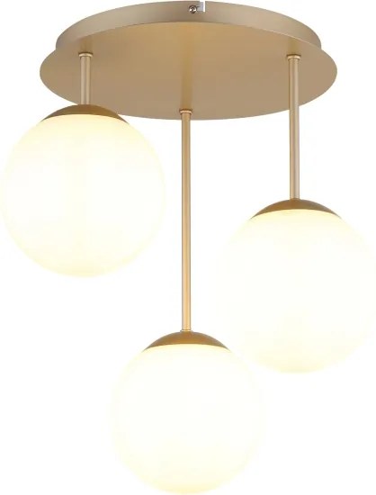 Globo 47441-3CH - Felületre szerelhető csillár HARMON 3xE14/25W/230V sárgaréz