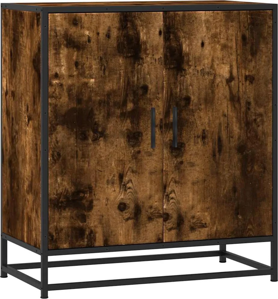 vidaXL füstös tölgy színű szerelt fa tálalószekrény 68 x 35 x 76 cm