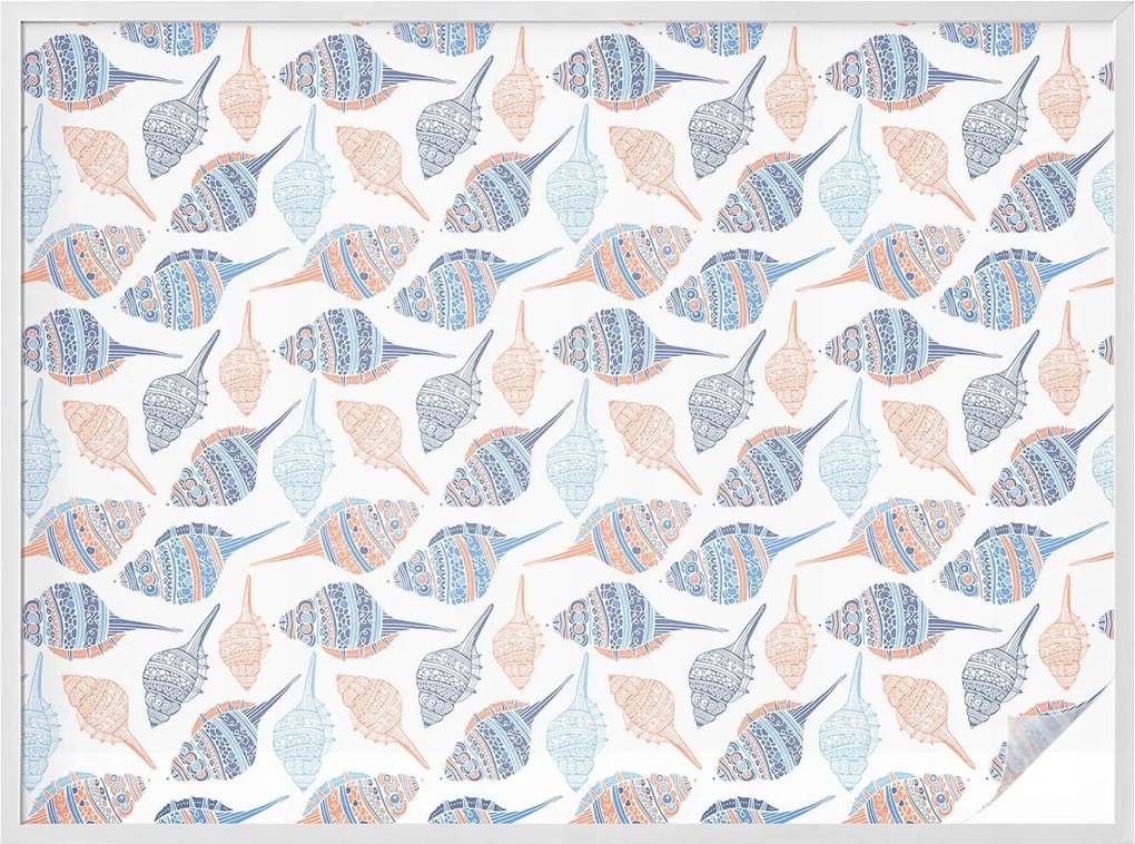 Szélvédőfólia Ablakvédő Adatvédelem Tengeri kagylók 200x146